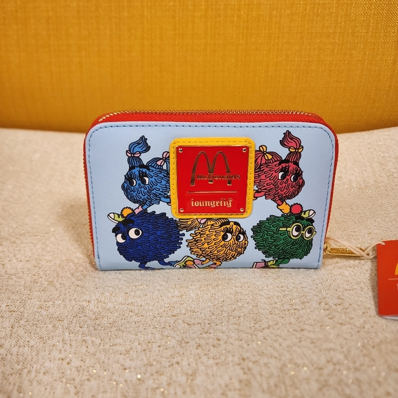 Loungefly McDonalds Fry Kids Fry Guys McDonaldland Zip Around Wallet NEW - Picture 4 of 13